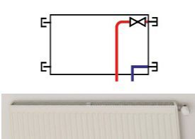 VK Heizkörper mit Anschluss unten