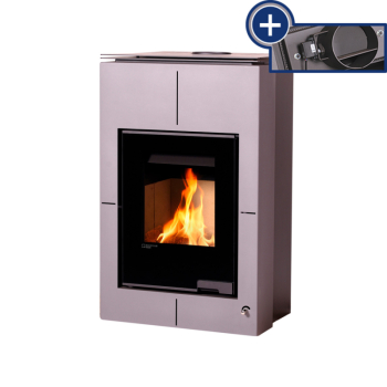 Krbová kamna AQUAFLAM VARIO ® SAPORO 11/7kW šedá, elektronická regulace