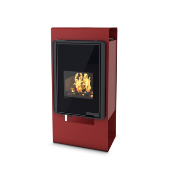 Krbová kamna FLAMINGO DELUXE ® SINGA, červená