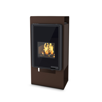 Krbová kamna FLAMINGO DELUXE ® SINGA, hnědá - sametová