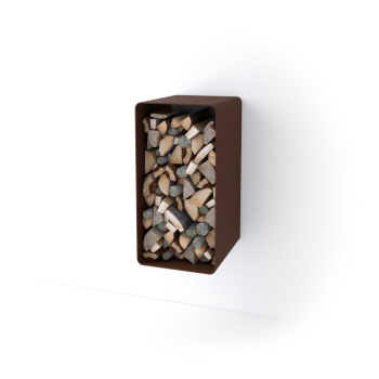 Stojan na dřevo FLAMINGO DELUXE ® 1, hnědá - sametová (Malia)