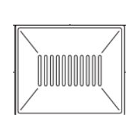 Náhradní díl pro HAAS+SOHN - GAMA MINI 4 PLECH,Z.V.- Rošt velký (400x332)