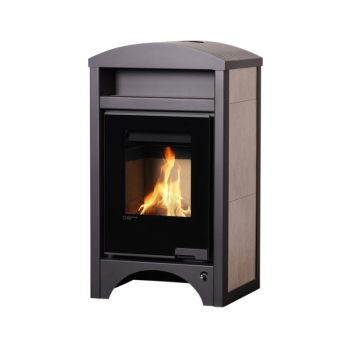 Krbová kamna AQUAFLAM VARIO ® BARMA 11kW dlažba Bělený Dub (teplovzdušná verze)