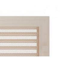 Kratki mřížka Oskar krémová lakovaná 22x22 s žaluzií
