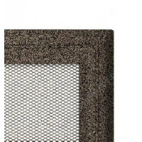 Kratki mřížka Oskar černo-zlatá lakovaná 17x37 bez žaluzie