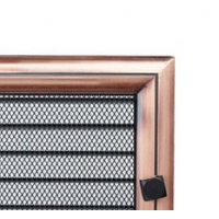 Kratki mřížka Oskar měď galvanizovaná 17x37 s žaluzií