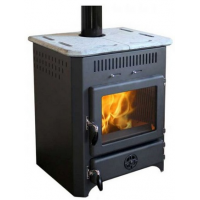 MBS - kamna SD THERMO VULKAN ČERNÁ + HORNÍ DESKA MASTEK