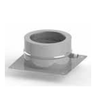 Základová deska s bočním odtokem kondenzátu pro montáž na sokl KS406 130 mm (síla plechu 1,0 mm + izolace 32 mm)