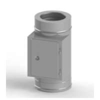 Dvířkový díl KS407 100 mm (síla plechu 1,0 mm + izolace 50 mm)