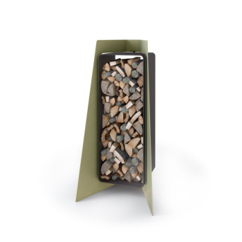 Stojan na dřevo FLAMINGO DELUXE ® 3, olivová (Island)