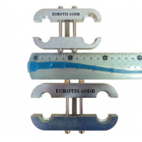 Držák Eurotis 60 DB, DN 12/ DN 15 plyn/voda a plyn