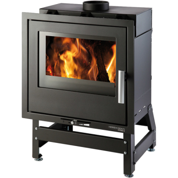 HAAS+SOHN - VESUVIO II 1S - černá/litinová dvířka