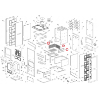 La Nordica - gusseisenauskleidung für den Ofen LORIET, 350x140mm