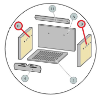Náhradní díl pro HAAS+SOHN - BORAS, PUTANA s výměníkem, šamotová CIHLA 30x235x330