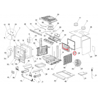 La Nordica - Zadní litinová vyzdívka Inserto 60 Ventilato