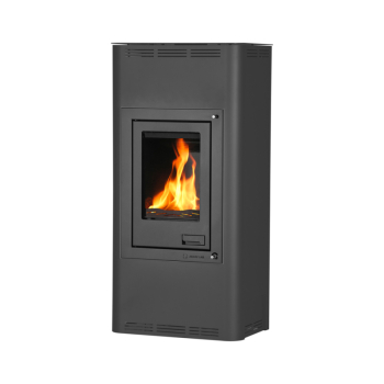 Krbová kamna AQUAFLAM ® 12 s výměníkem - černá, základní regulace