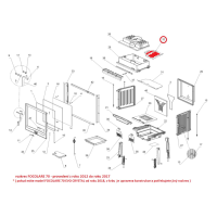 La Nordica - náhradní horní nerezový deflektor Focolare 70