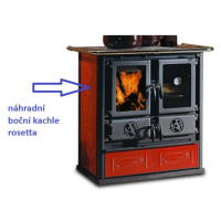 La Nordica - náhradní boční kachle Liberty Bordeaux