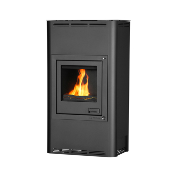 Krbová kamna AQUAFLAM ® 17 s výměníkem - černá, manuální regulace