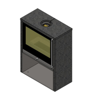 ABX OSAKA box syeint včetně horní desky, černý plech