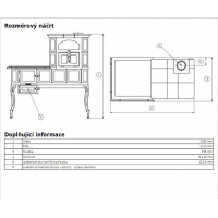 ABX Sporák kachlový zelený pravý