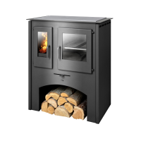 ABX Sporák THASSOS s troubou ocelová deska (černý plech)