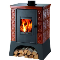 EMPOLI AL II s vým.+vychl. smyčka, kachle karamel, podstavec černý