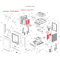 La Nordica - vyzdívka žárobetonová Focolare 60