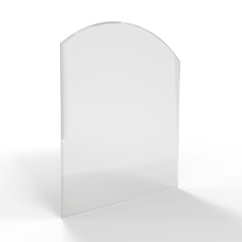 Sklo pod kamna - FLAMINGO Oblouk 1000x1200 mm, fazeta / R725 / 6 mm