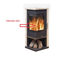 ABX - náhradní sklo do kamen ADMIRAL