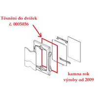 La Nordica - těsnění - těsnící šnůra do dvířek 8mm silnější hustota,  Cucinotta rok výroby od 2009