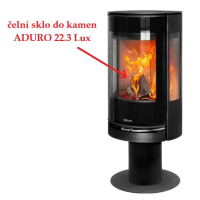 ADURO - náhradní čelní keramické sklo do topeniště kamen Aduro 22.1 Lux , 22.3 Lux , 22.4 Lux , 22.5 lux