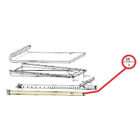 JOTUL - náhradní vzduchová tryska, sekundární, levá pro kamna F 118