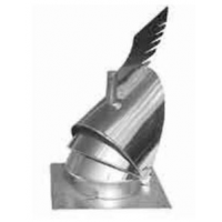 Karl komínová hlavice K 30 výklopná se čtvercovou podstavou, průměr 250mm