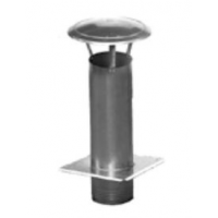 Karl nerezová komínová stříška - čtvercová podstava, průměr 120mm