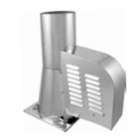 Karl M500 komínový ventilátor, čtvercová podstava, průměr 150mm - nerez