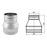 Karl redukce potrubí, průměr 100 / 125mm