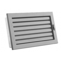 Karl STYLE ventilační mřížka  s uzavíratelnou žaluzií, 240 x 170mm - černá