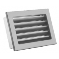 Karl STYLE ventilační mřížka  s pevnou žaluzií, 240 x 170mm - bílá