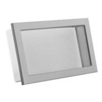 Karl STYLE ventilační mřížka  se síťkou, 450 x 170mm - černá