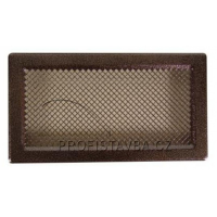 Karl KLASIK ventilační mřížka  s uzavíratelnou žaluzií, 192 x 123mm - měděná patina