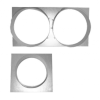 Karl připojení mřížky KLASIK na ohebné potrubí, průměr 150mm, 192 x 186mm