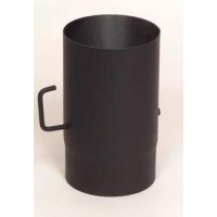 Morafis roura s klapkou 0,25m / 120mm (síla 1,5mm) - černá