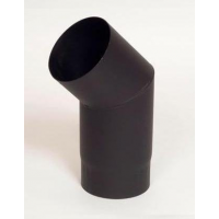 Morafis koleno 45°/ 150mm (síla 1,5mm) - černá