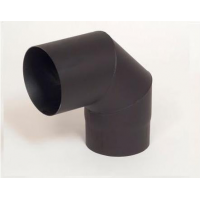 Morafis koleno 90°/ 160mm (síla 1,5mm) - černá