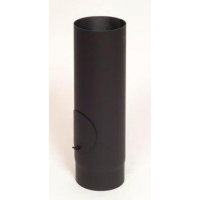 ABX roura s čistícím otvorem 0,5m / 130mm (síla 1,5mm) - černá