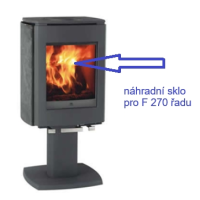 JOTUL - sklo F 270 430x350x4 mm