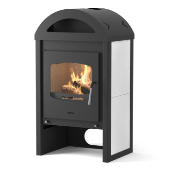 Krbová kamna FLAMINGO ® MELAND dlažba Bílá