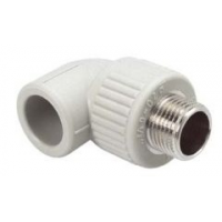 PPR - KOLENO 90° S KOVOVÝM ZÁVITEM VNĚJŠÍM D 20x1/2 - Ekoplastik