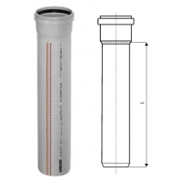 HTEM trubka s hrdlem DN 110/1000mm